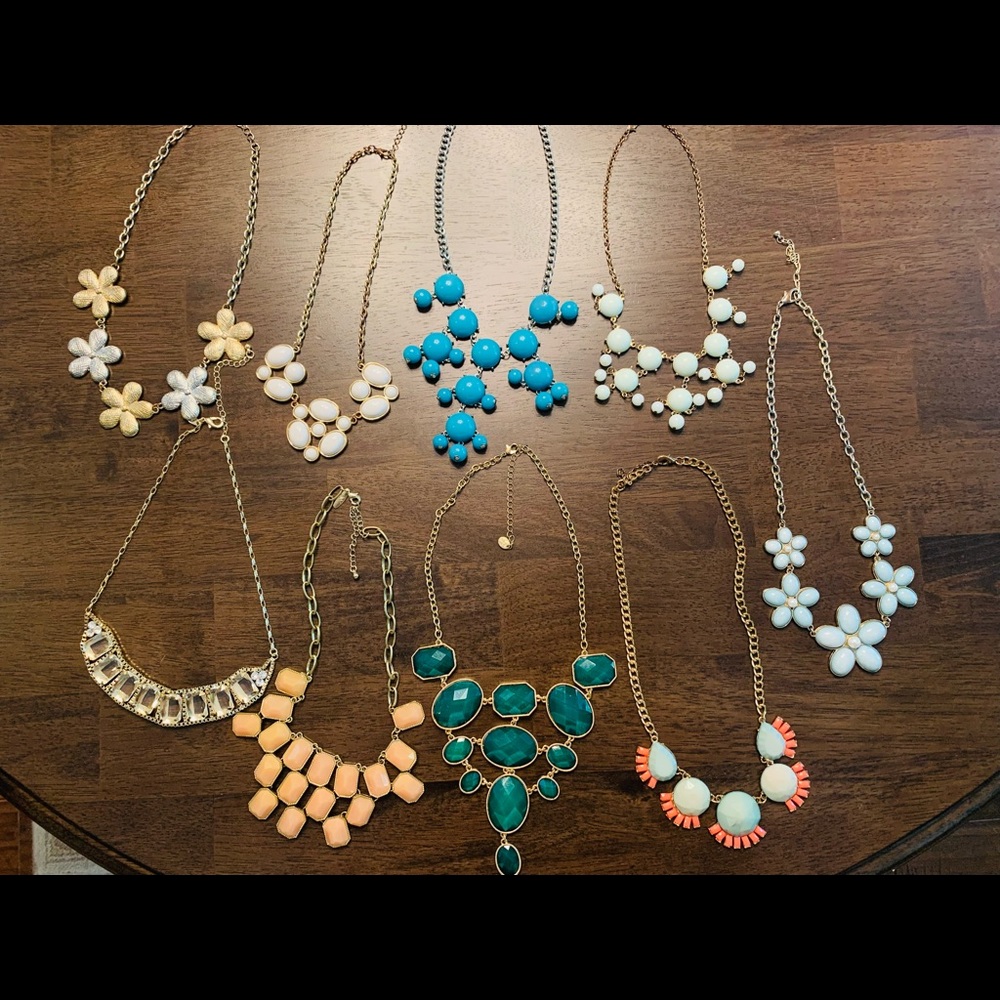 Vintage Statement Necklace Lot ( 9 pieces)
